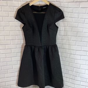 Ark & Co. Black Cap Sleeve Fit & Flare‎ Dre…